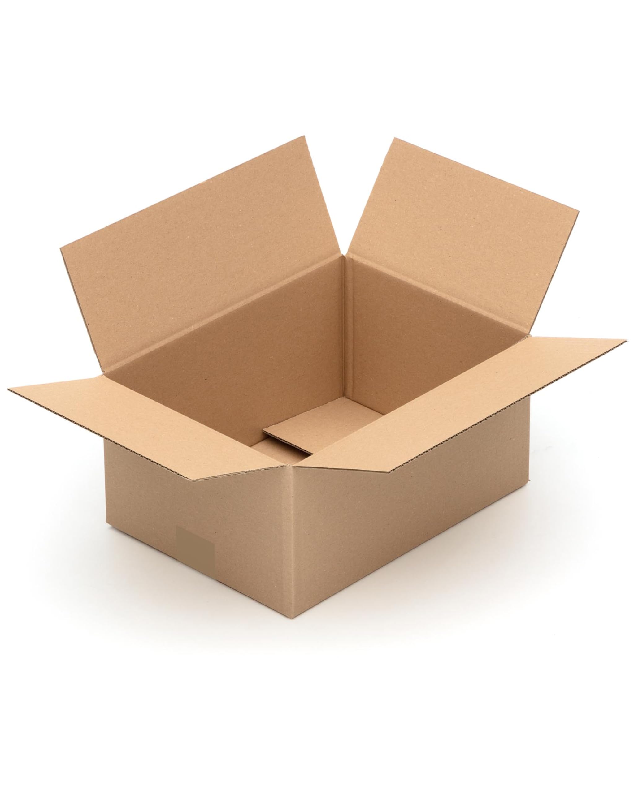 KK Verpackungen Versandkartons 330 x 240 x 160 mm Braun 1-wellig (Außenmaß 336 x 246 x 172 mm) | 100 Stück, Faltkartons Kartons geeignet für Versand als DHL Paket DPD Hermes GLS Paketklasse S (KK24)