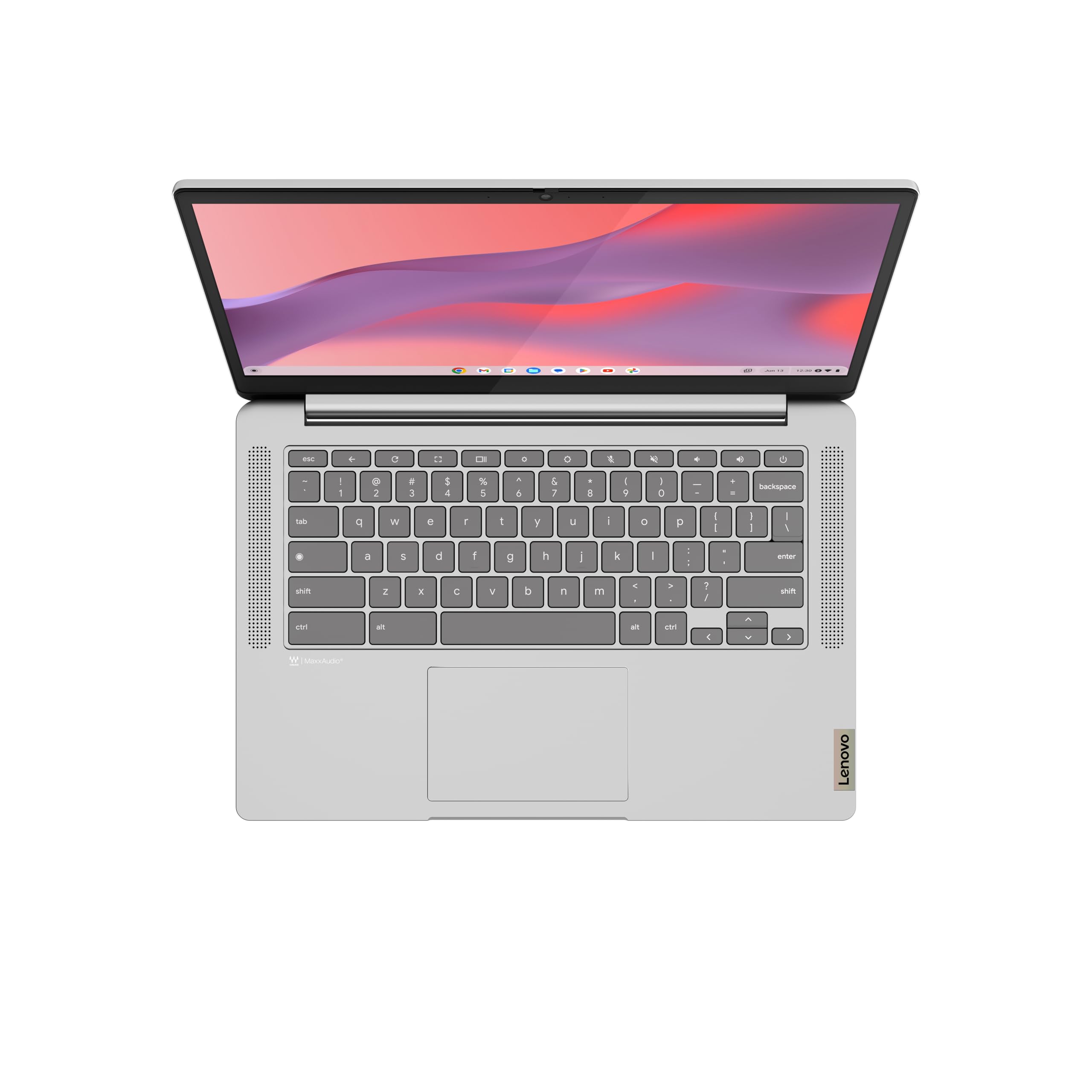 Lenovo IdeaPad Slim 3 Chromebook 14M868 - laptop 14'' FHD (MediaTek Kompanio 520, 4GB RAM, eMMC 64GB, grafika Arm Mali-G52, Chrome OS) Klawiatura francuska AZERTY - szara