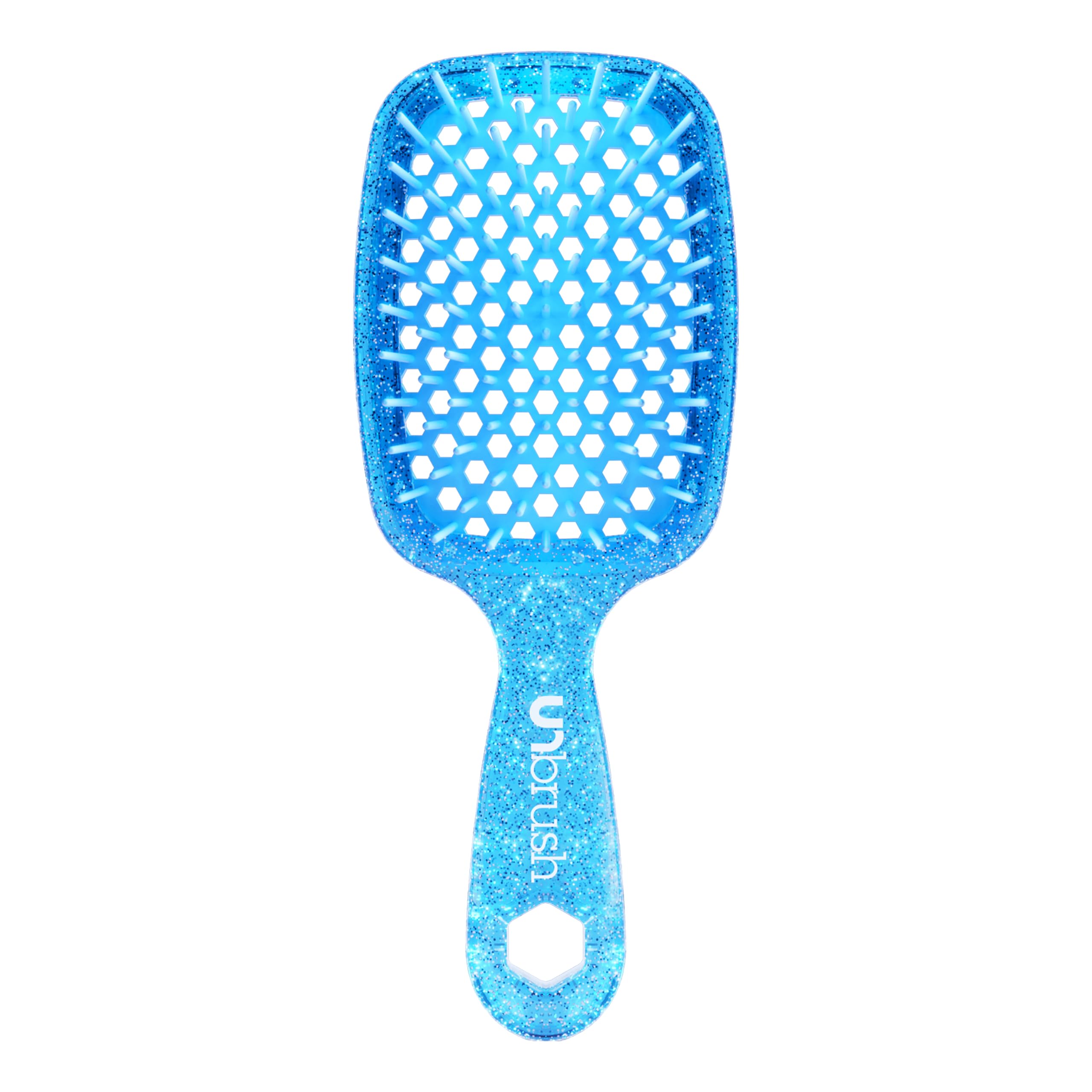 FHI Heat UNbrush szczotka do bezbolesnego szczotkowania wszystkich mokrych lub suchych rodzajów włosów, wytrzymałe włosie antystatyczne DuoFlex, lekki uchwyt, wentylowana szczotka do włosów, szafirowa