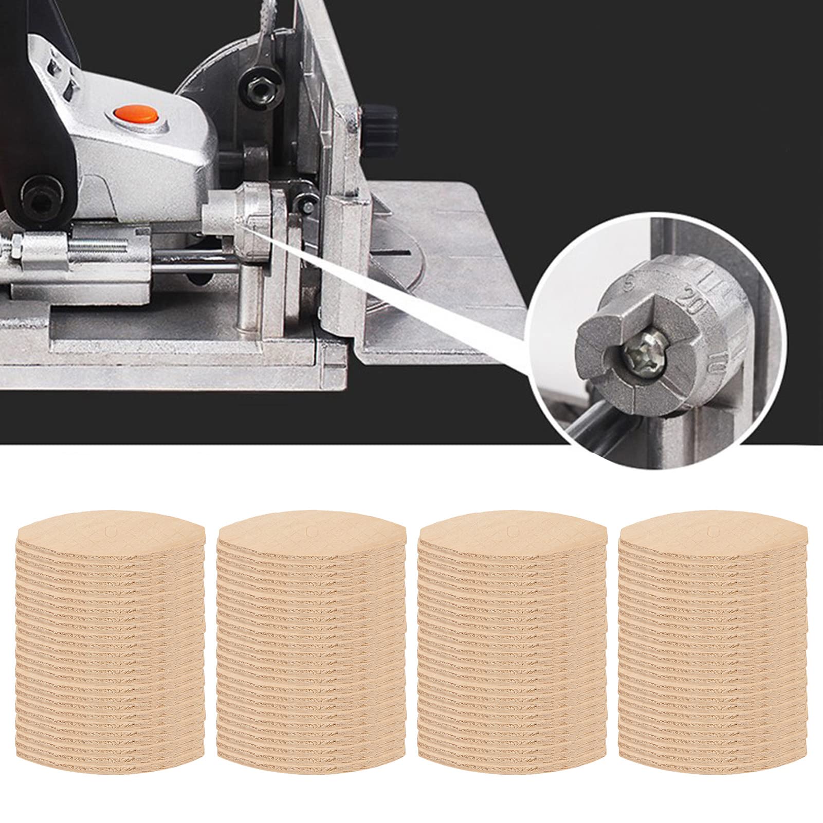 Galletas Para Unir Madera, 100 Uds., Galletas Para Unir Placas, Herramienta De Acoplamiento Para Tableros De Madera Para Uso En Carpintería(0#)