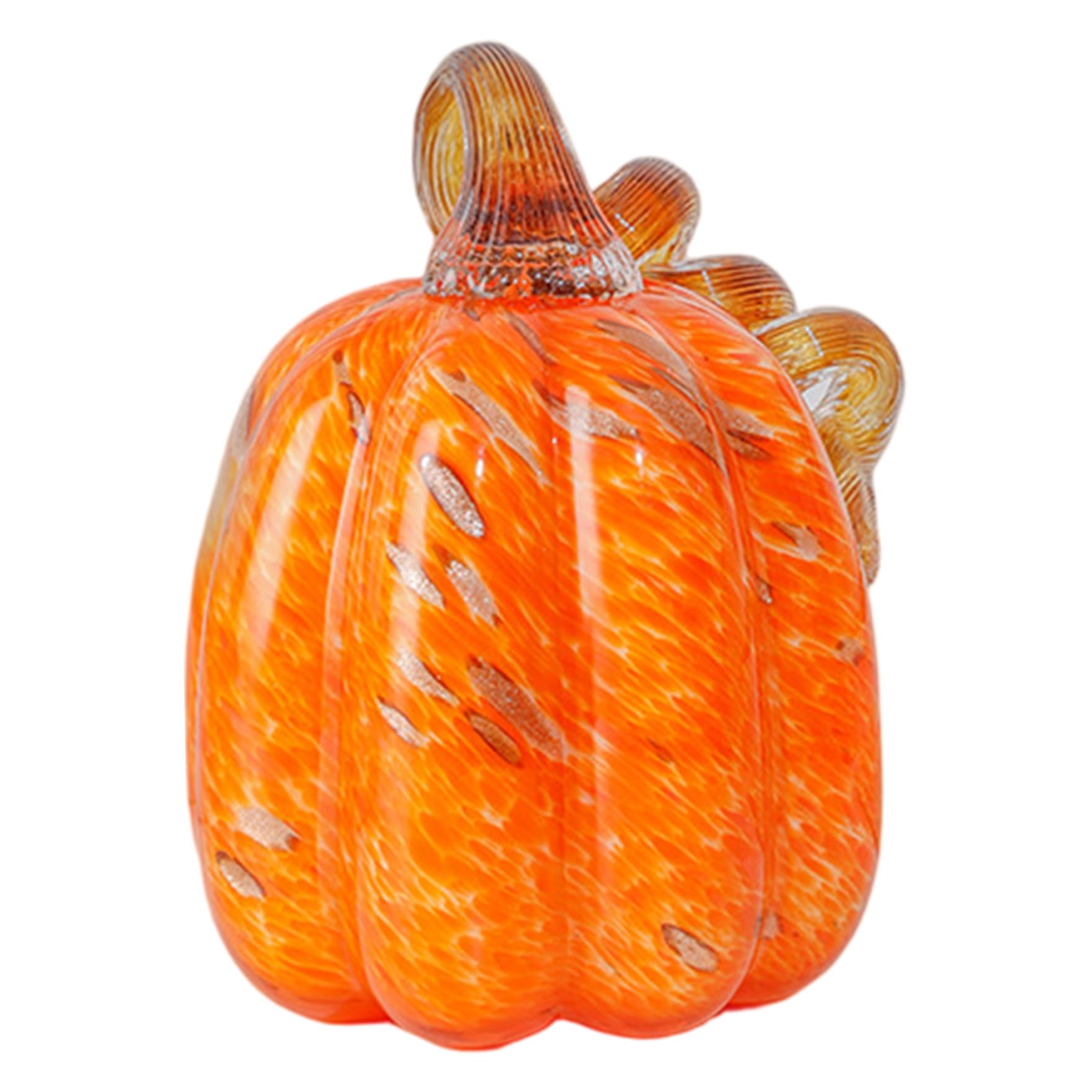 Citrouille en verre transparent pour déco de table Thanksgiving et Halloween