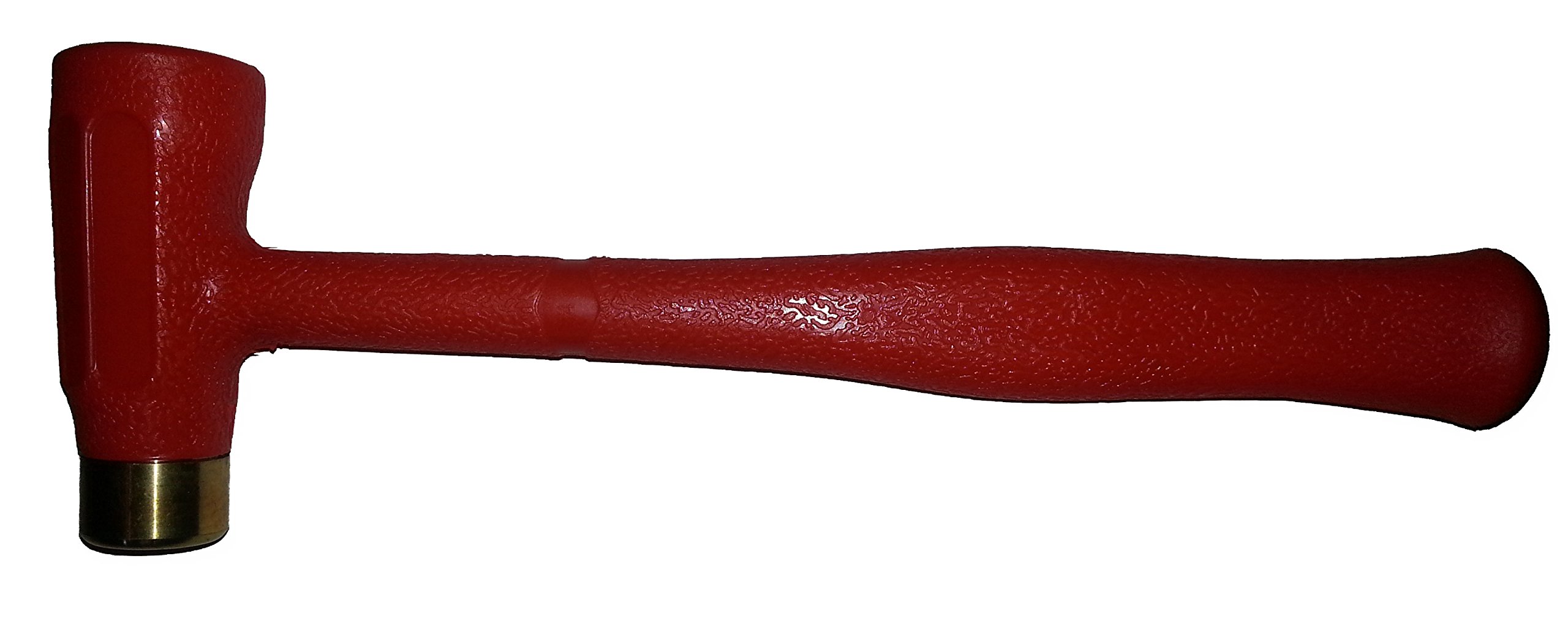 Forester Orange 24 Ounce Dual-Head Dead Blow Hammer With Brass Tip