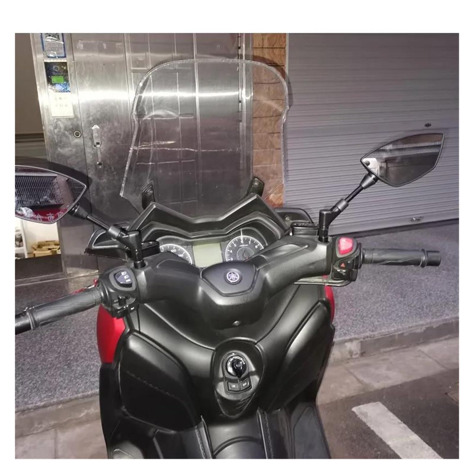 Rétroviseurs Latéraux En Aluminium CNC Moto Pour SYM MAXSYM 400 MAXSYM400(Red)