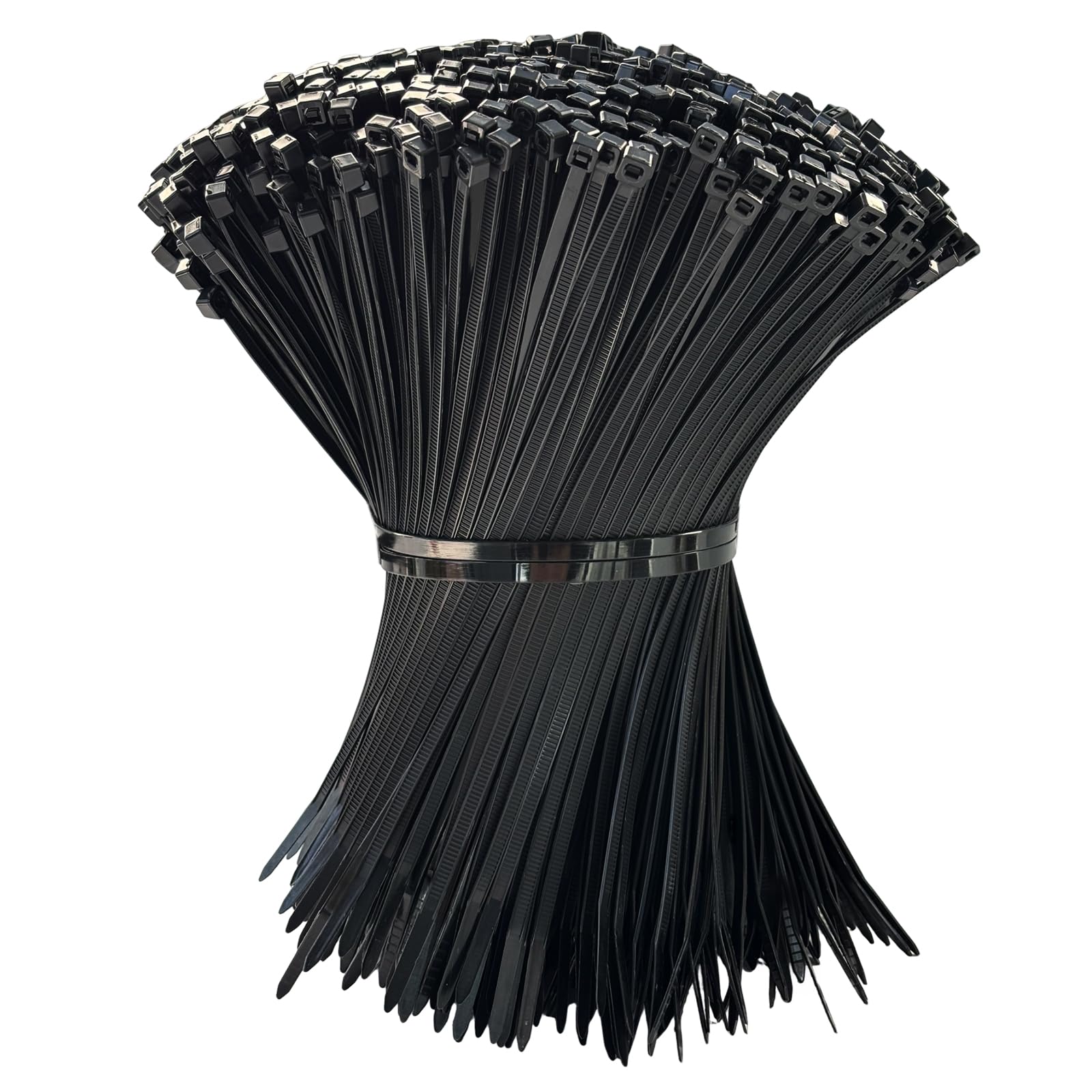 Photo 1 of 150 Pack Zip Ties 8 Inch Black, 40Lbs Tensile Strength, Premium Nylon Cable Ties, Plastic Zip Ties, For Garage Cable Management, Home, Garden Trellis Ties, Indoor And Outdoor Use