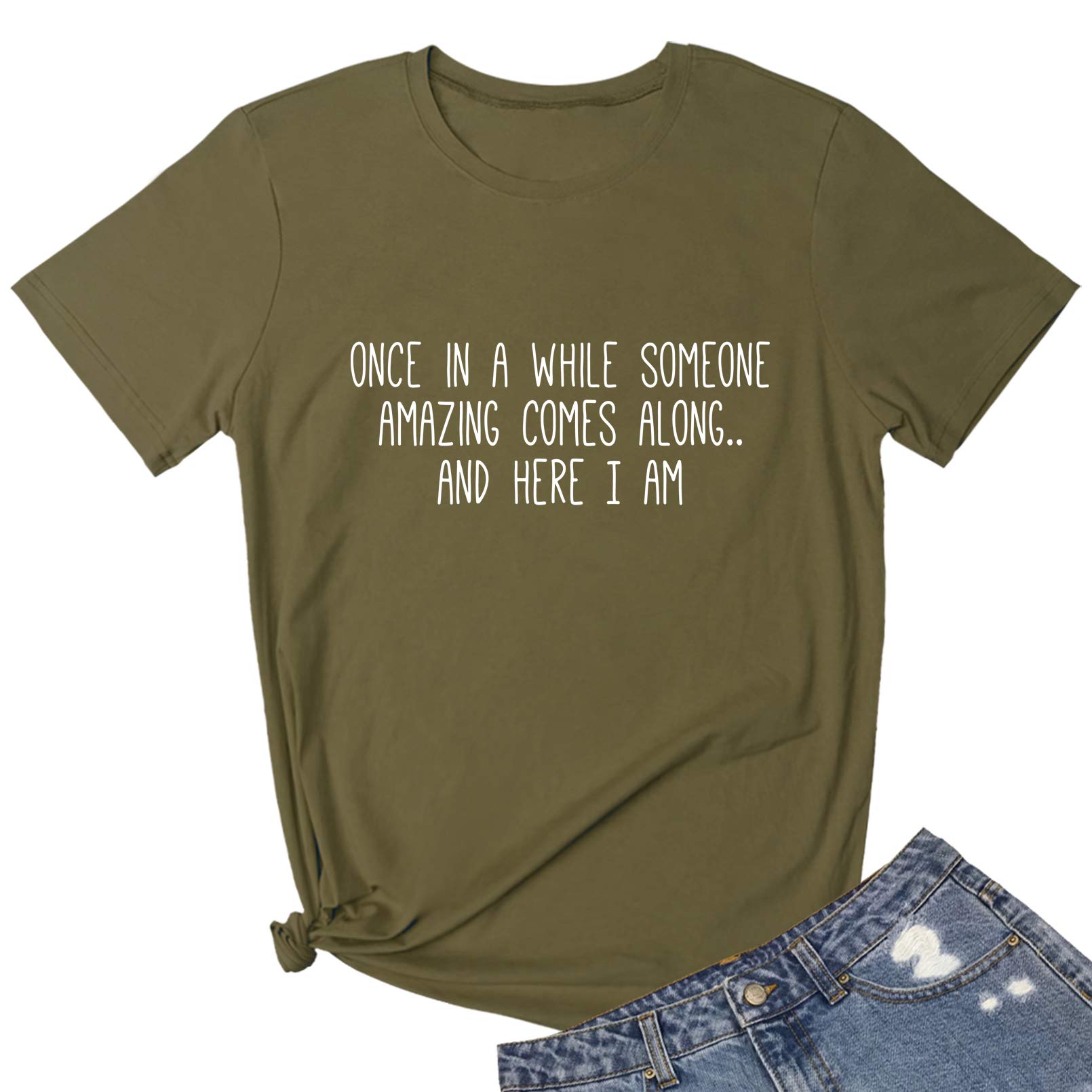 BLACKMYTH Women's Graphic Funny T Shirt Cute Tops Teen Girl Tee