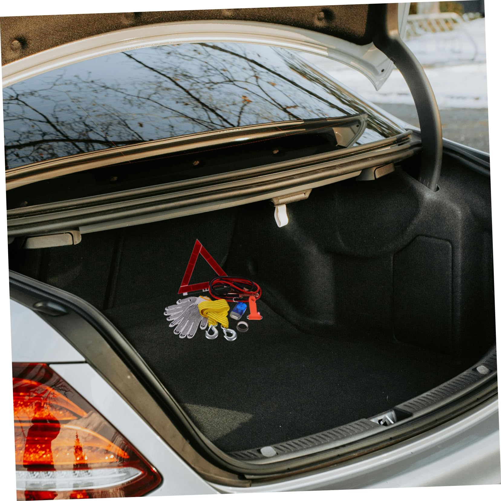 iplusmile Kit di Emergenza Auto, Assistenza Completa per Guasti e Controlli Veicolo, Utensili Abs, Gomma, Metallo e Tessuto