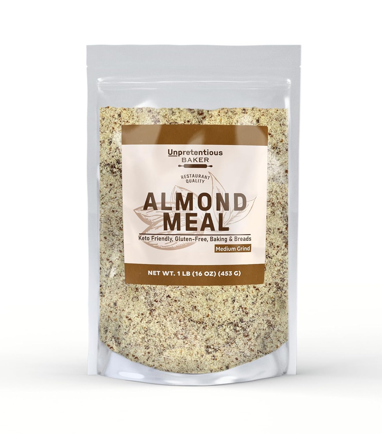 Unpretentious Almond Meal, 1 lb, Breading Replacement