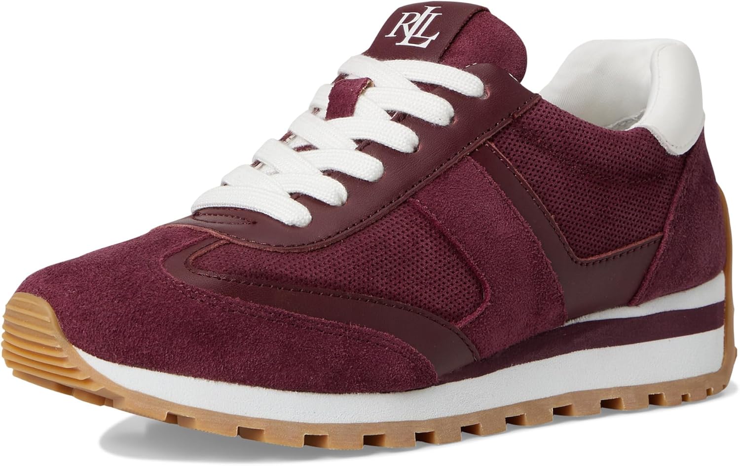 Lauren Ralph Lauren Dani Perforated Suede Sneakers - Image 2