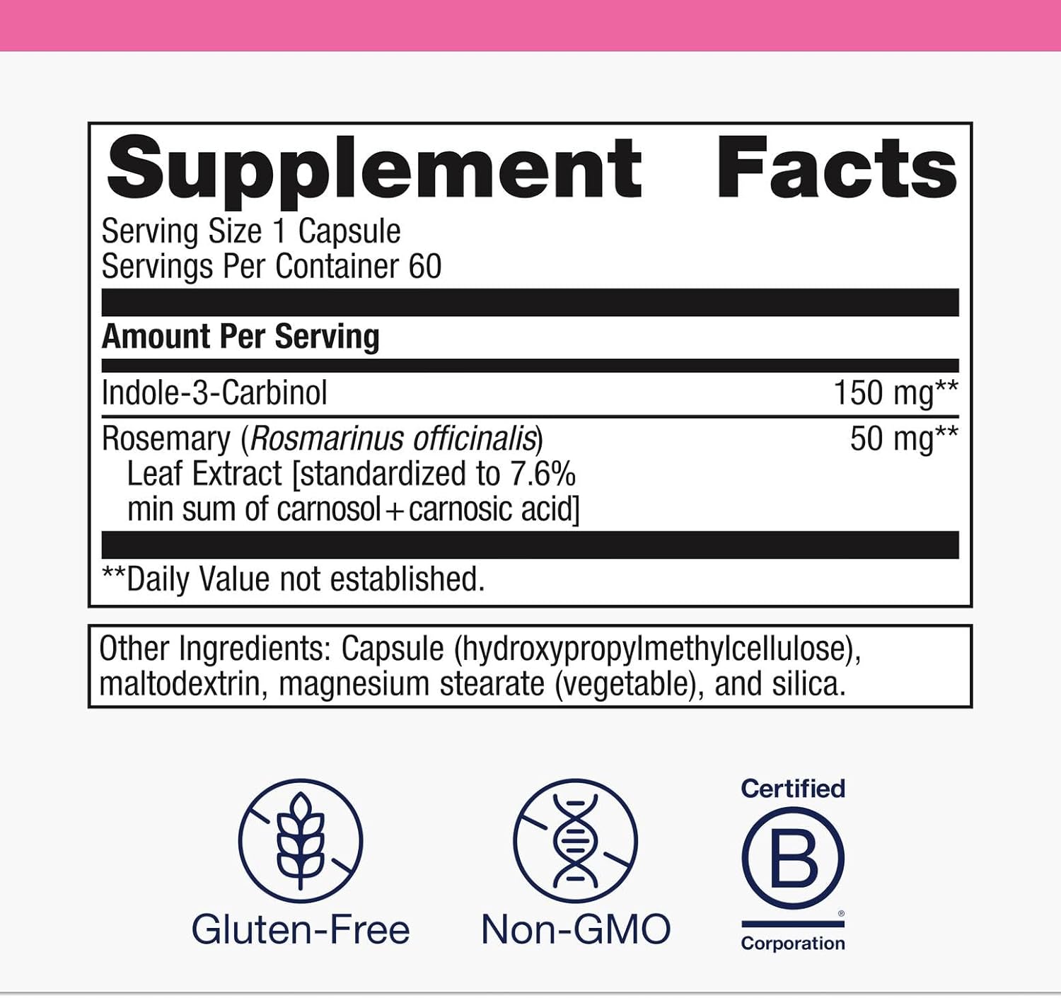 Metagenics Meta Indole-3-Carbinol Supplement - Supports Estrogen Hormone Balance, Antioxidant & Liver Health* - Non-GMO, Gluten-Free, Vegan - GMP Certified Facility - 60 Capsules - Image 2