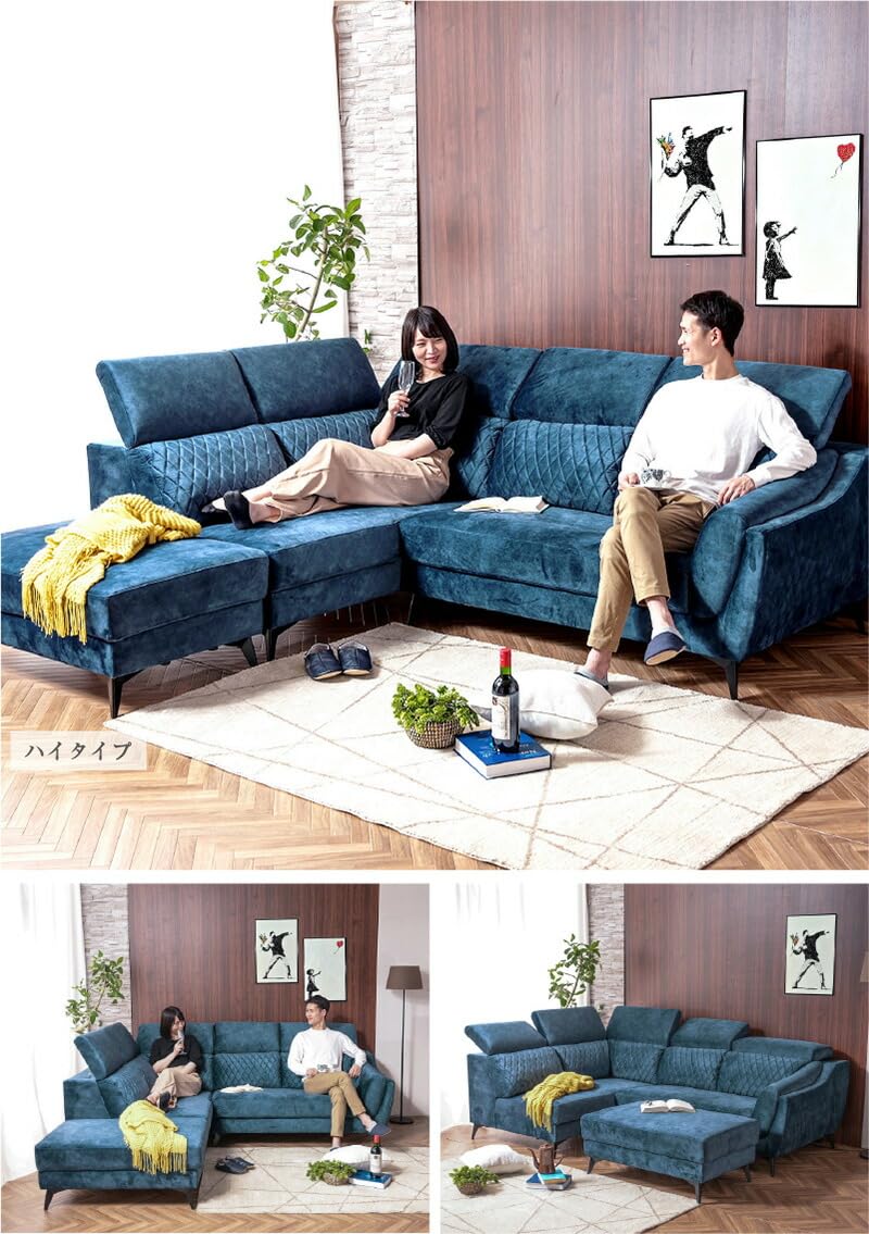 Amazon｜ソファー l字 カウチ コーナー 高級 ソファ セット 北欧