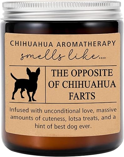Regalos de Chihuahua  Mamá Chihuahua  Divertido regalo de Chihuahua  Vela de Chihuahua  Amante de Chihuahua  Regalo único para dueño de Chihuahua