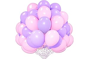 Pink and Purple Balloons 12" - Birthday Party Decor