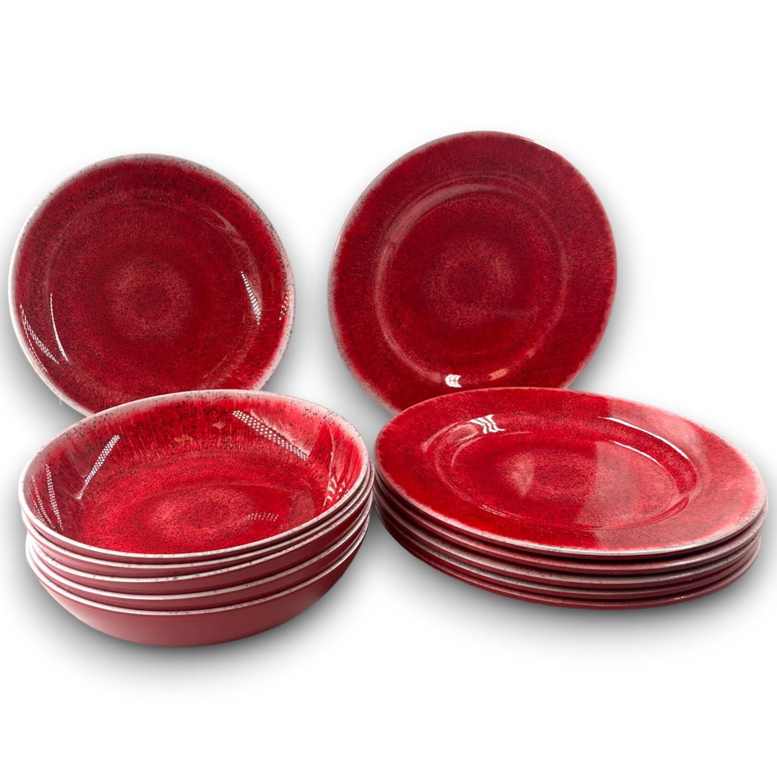 6 Piatti Piatti In Melamina Italiana - Resistenti Per Catering E Campeggio - Foto 8