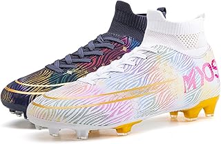 Chuteiras unissex chuteiras de futebol, chuteiras de futebol profissional AG/TF Spikes, chuteiras de futebol para mulheres, sapatos de futebol de menino grande, para relva interior