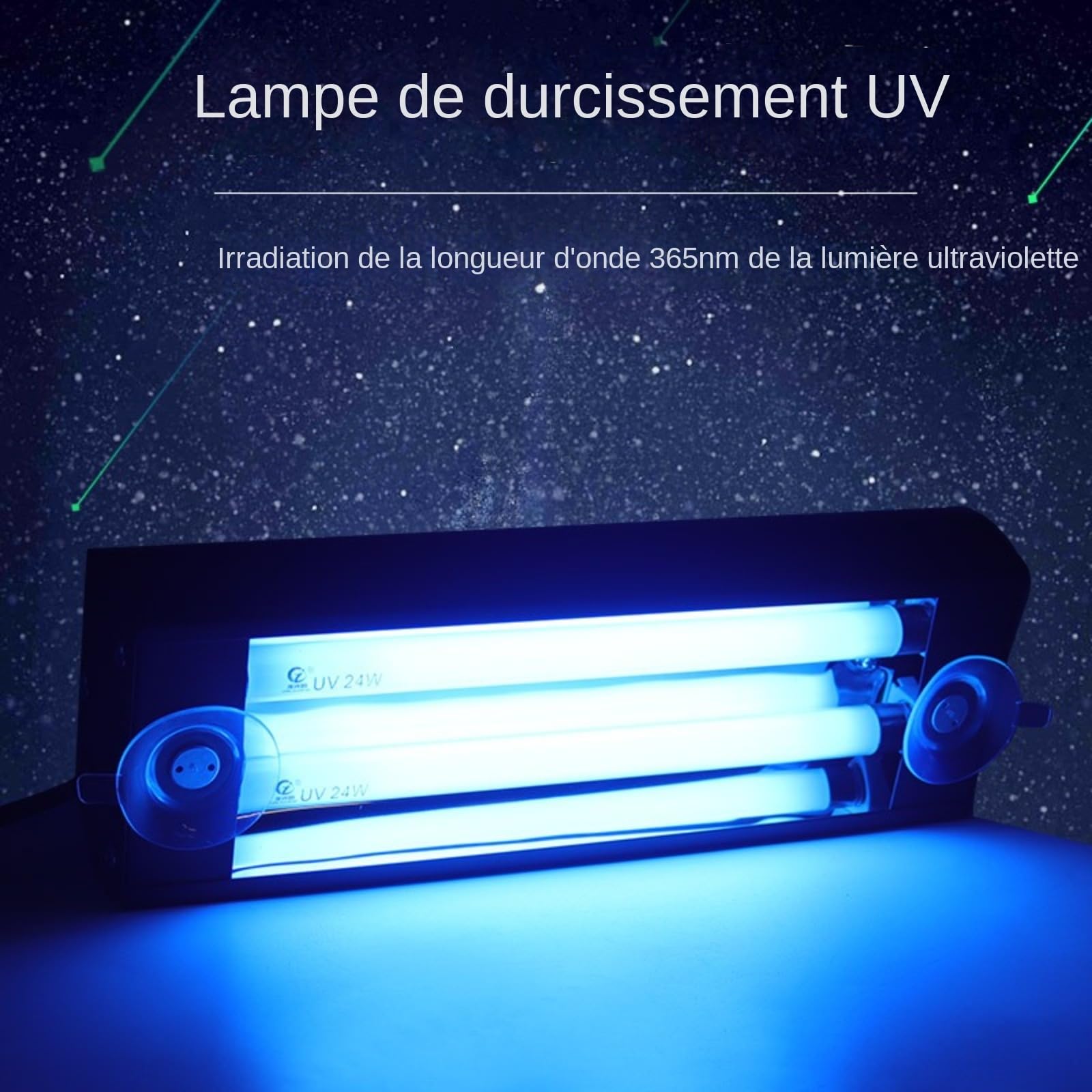 Riparazione di crepe per parabrezza auto, lampada di polimerizzazione, lampada di polimerizzazione in resina UV 48W 365nm,riparazione di telefoni cellulari Con dissipazione di calore efficiente