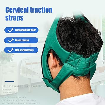 Neck Stretcher Strap, Hammock Netraction Harness Neck Stretcher, Adjustable Suspension Necks Stretchers with Steel Ring Fixation for Home Use and Necks Stretching Exercises