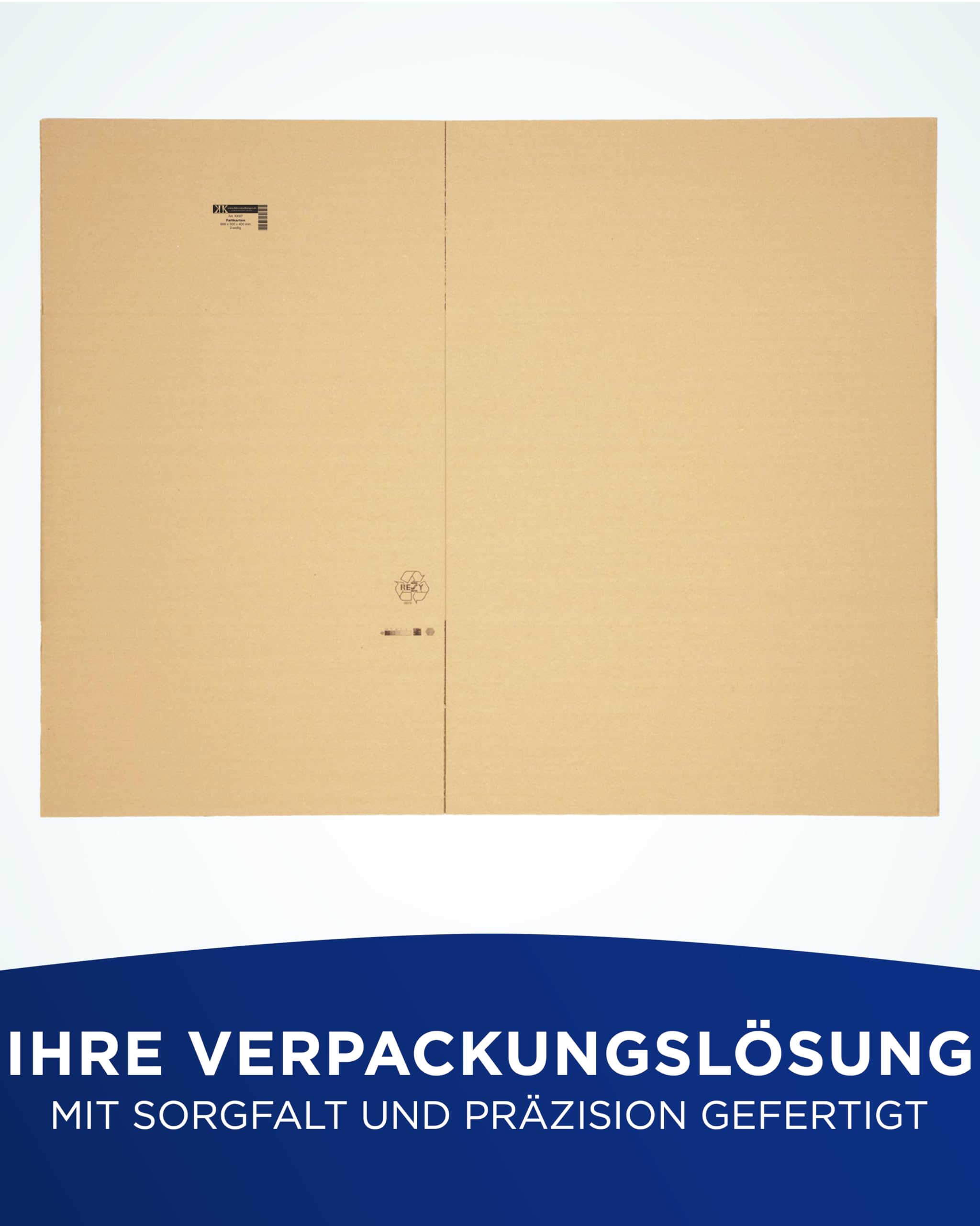 KK Verpackungen Versandkartons 600 x 500 x 400 mm Braun 2-wellig (Innenmaß 586 x 483 x 374 mm) | 10 Stück, Faltkartons Kartons für Versand als DHL Paket Hermes Paketklasse L DPD GLS Paketklasse XL