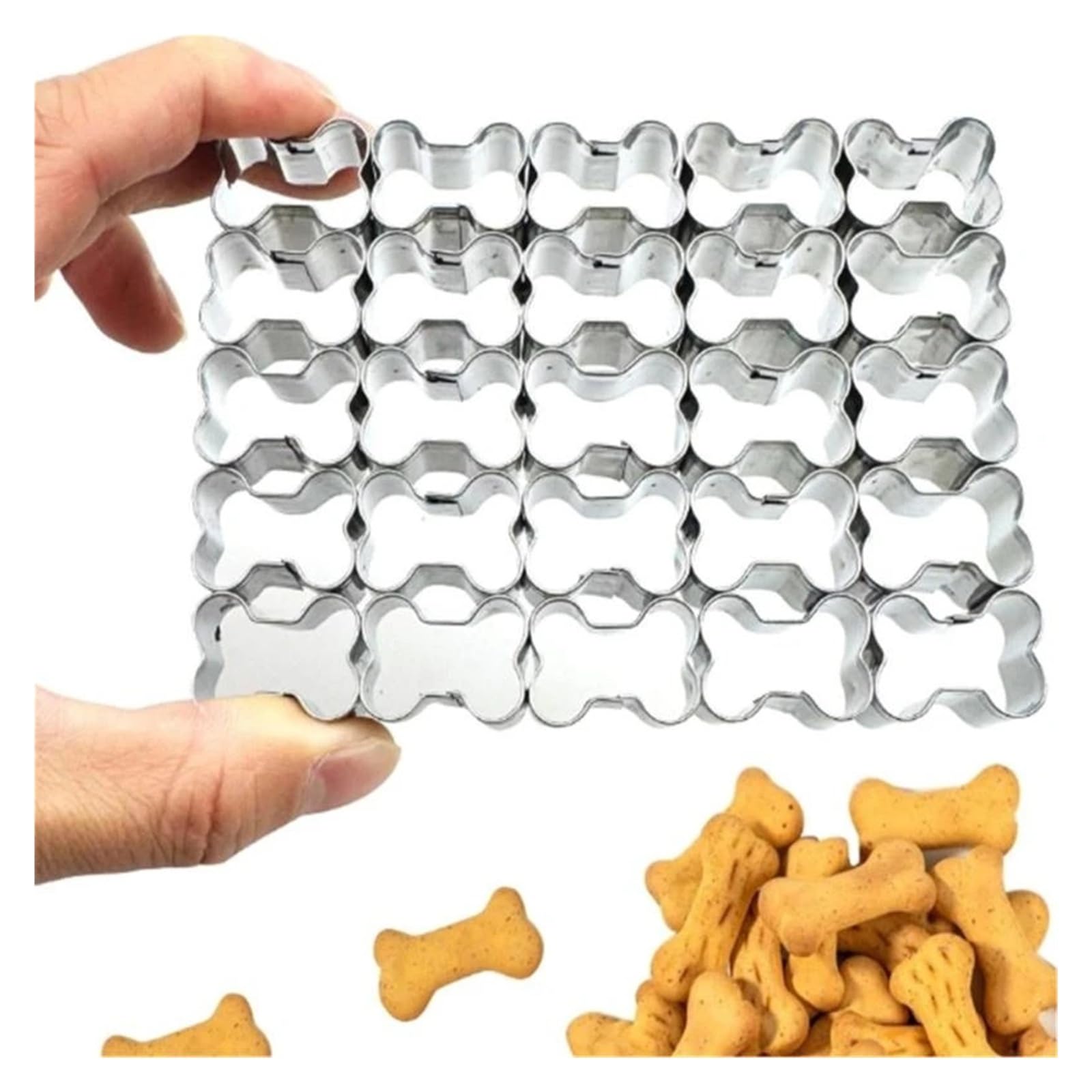 Mini moules à biscuits en acier inoxydable, fleur, cœur, étoile, for la cuisson, décoration, outil de pâtisserie antirouille, nettoyage facile(Heart for shape)