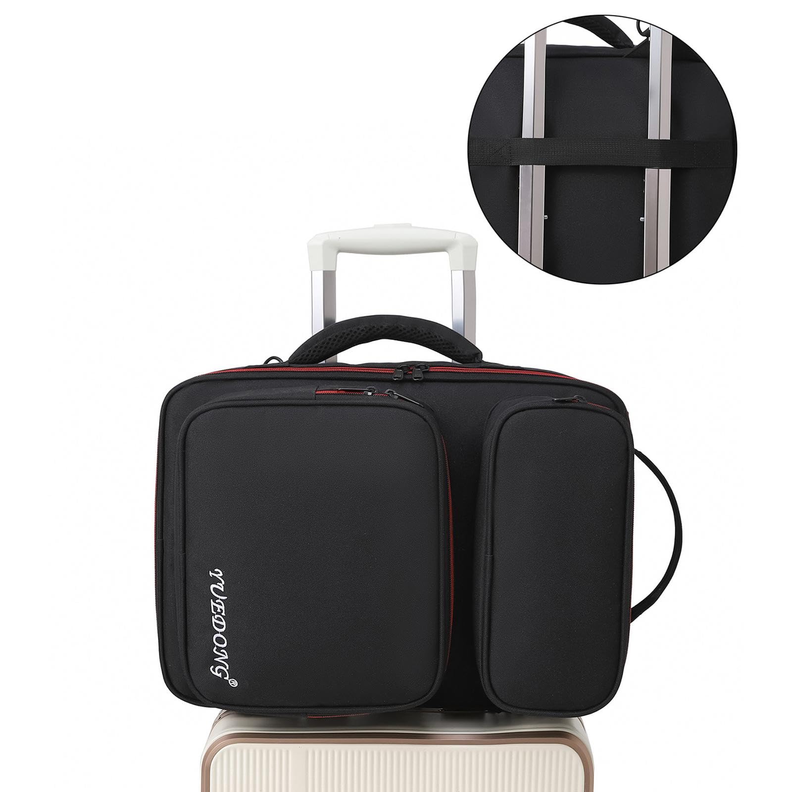 Gitarreneffekte Pedalboard Tasche Handtasche Zubehörtasche Reißverschluss Oxford Gewebe mit Gepolstertem Innenraum Und Flexiblen Tragemöglichkeiten Fü, L