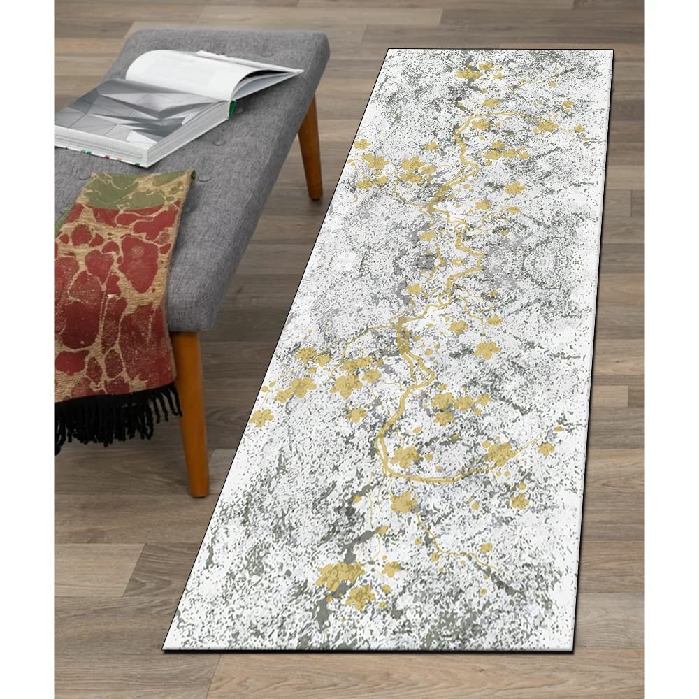 Szary chodnik do przedpokoju, 70 x 450 cm, mata antypoślizgowa, zmywalna, tradycyjny chodnik do kuchni, sypialni, korytarza, schodów, drzwi, konfigurowalny