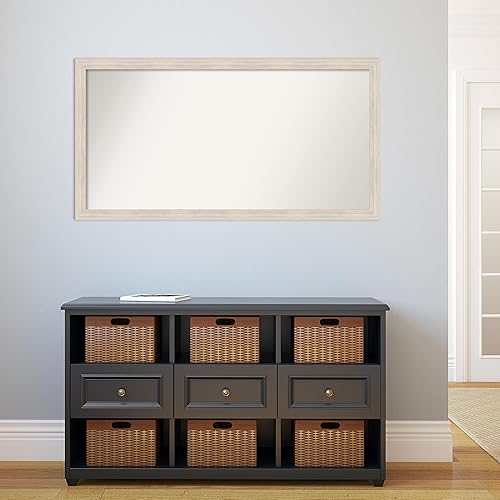 Miniatura 5 de Amanti Art Espejo personalizado, espejo de baño estrecho de madera dura, espejo de pared o espejo de tocador de baño sobre el fregadero (26 x 49