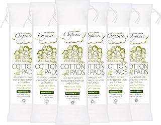 Simply Gentle Organic Cotton Pads - Perfect for Sensitive Skin - Pure Cotton Pads for First Aid - Free from Odours or Irri...