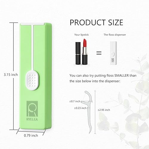 Miniatura 2 de Ryelea Dispensador de hilo dental, dispensador de hilo dental para viajes y viajes, almacenamiento sellado para una limpieza dental más higiénica, 2
