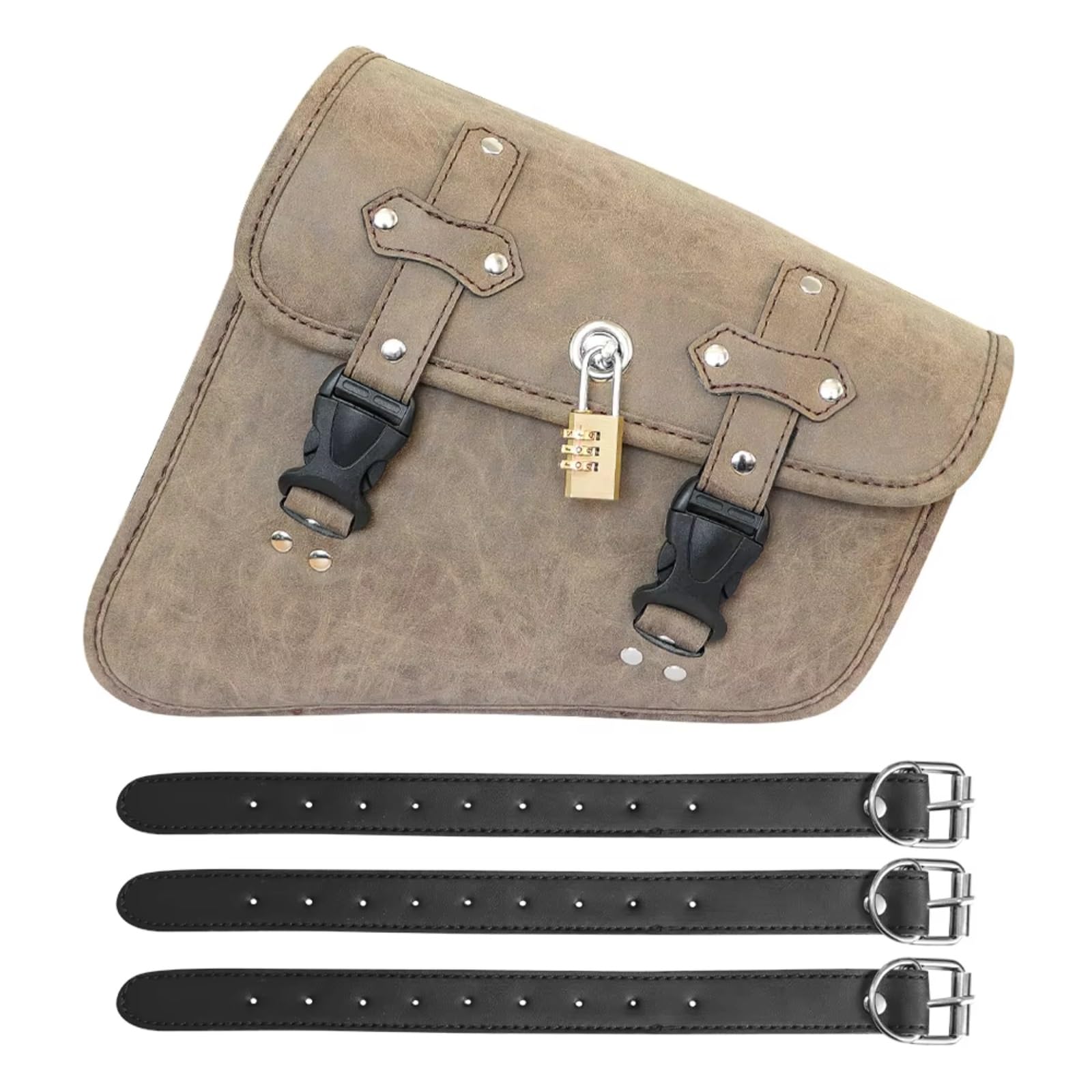 Compatibile Con 1 Pz Borse Laterali Per Moto Borsa Attrezzi Laterale Borsa Riporre Gli Accessori Selle In PU Sostituzione Degli Accessori Sacche Moto(A)