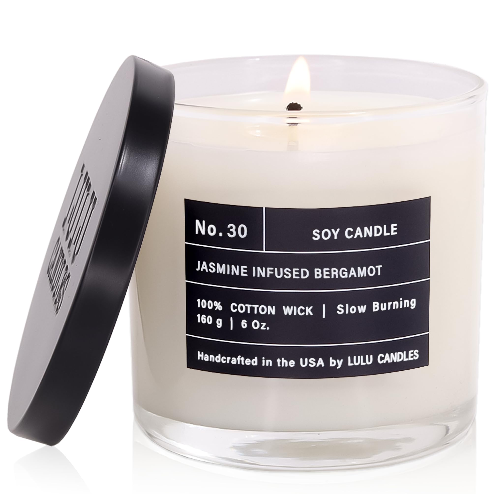 Amazon.com: Lulu Candles | Jasmine Infused Bergamot | Luxury