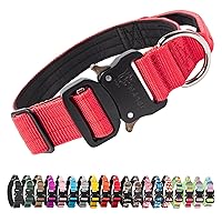 TSPRO Premium Collare per Cani, Regolabile Collare Tattico con Maniglia e una Robusta