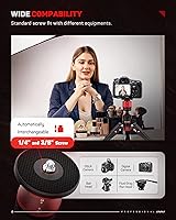 Vista 3 de IFOOTAGE - Pequeño trípode profesional, mini trípode para fotografía, trípode de mesa de escritorio para fotografía, compatible con cámaras DSLR