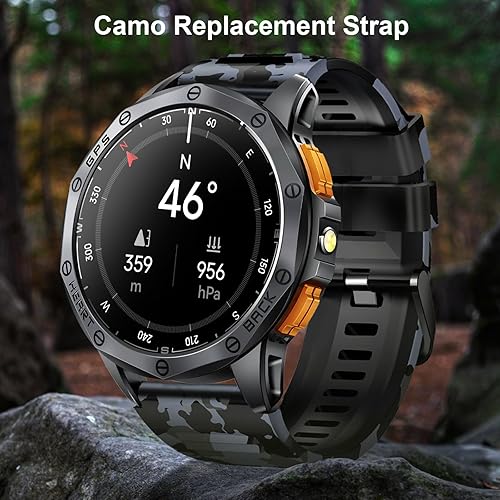 Miniatura 2 de Relojes inteligentes militares con GPS integrado, más de 170 modos deportivos para hombres con linterna, reloj inteligente para teléfonos Android y
