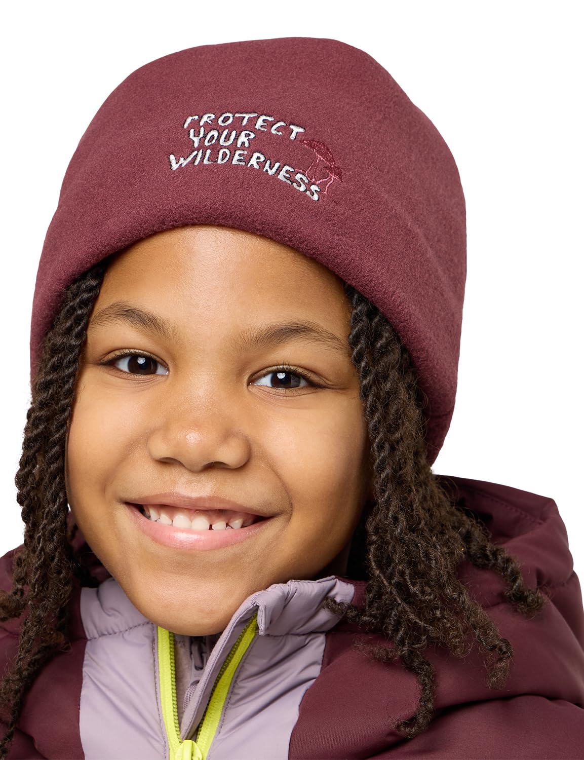 Jack Wolfskin Wilderness Beanie K, Unisex Kinder Beanie Hat, Boysenberry,