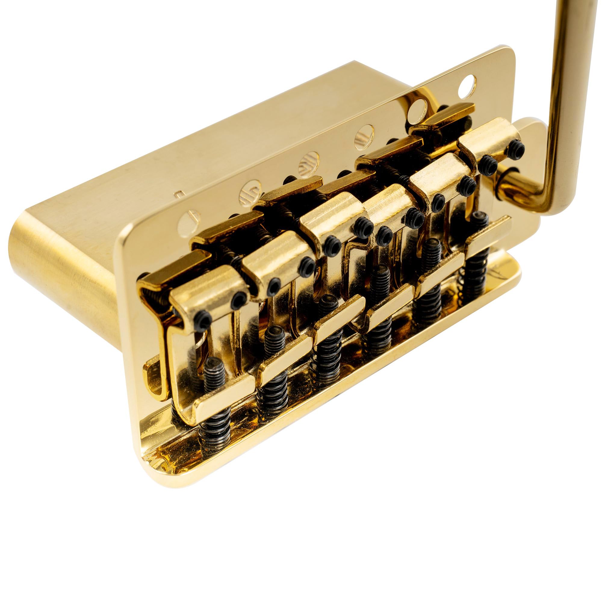 Musiclily Ultra 52,5mm ST Mostek Tremolo 6 śrub Vintage Stalowe Siodełka 36mm Mosiężny Blok do Gitary Elektrycznej typu Strat, Złoty