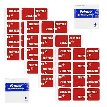 Heavy Duty Double Sided Tape, 1" x 1", 48 Pcs, Red, Foam, Waterproof, Indoor/Outdoor/Arts/Craft/Wall/Painting/Packaging Square 1 * 1-48pcs