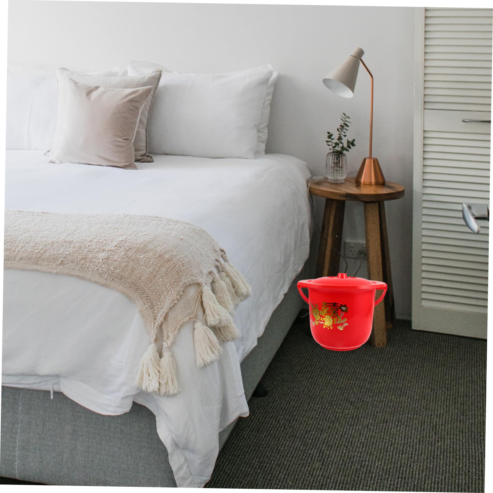 Beaupretty Orinal Resistente de Plástico con Tapa y Asa Conveniente Portátil y Varios estilos para Mujeres, Niños y Personas Mayores, Adecuado para Viajes y Actividades al Aire Libre