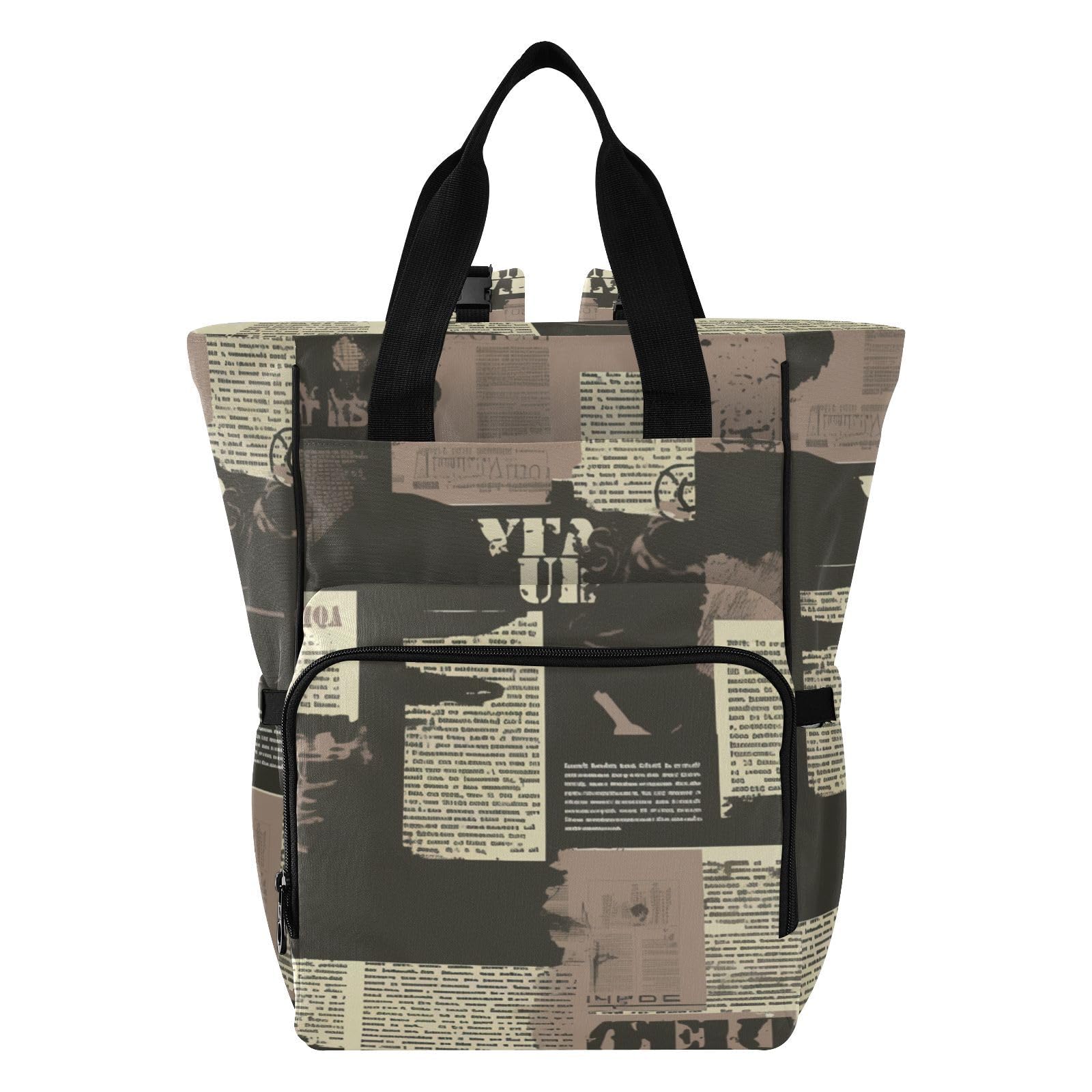 Bolsa de pañales para bebé, niña, niño, papá, mamá, diseño retro de