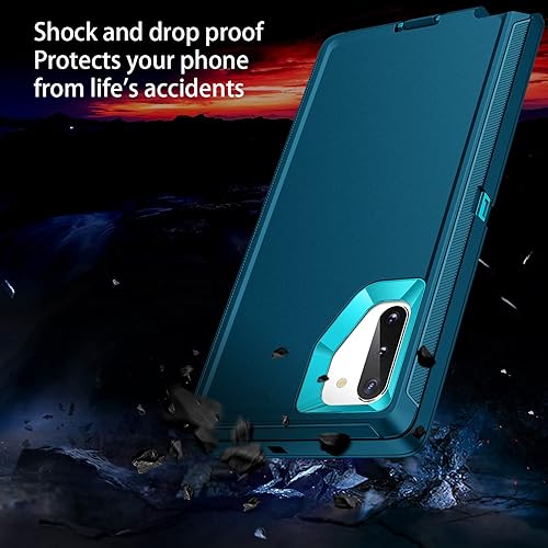 Miniatura 23 de Funda para Galaxy Note 10 Plus, a prueba de golpes, a prueba de caídas, a prueba de polvo, protección de cuerpo completo de 3 capas, funda rígida