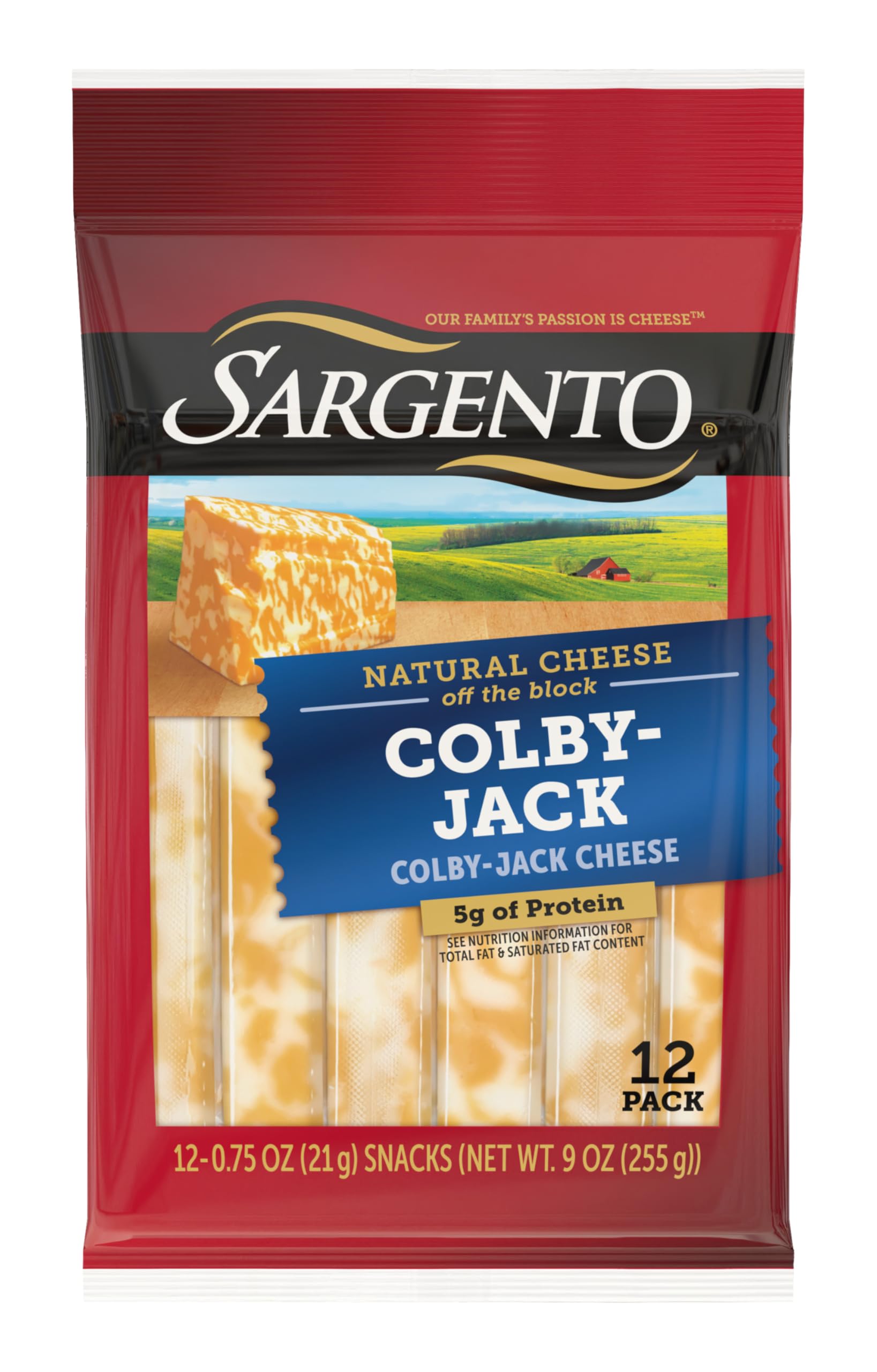 Sargento Colby-Jack Natural Cheese Snack Sticks, 12-Count