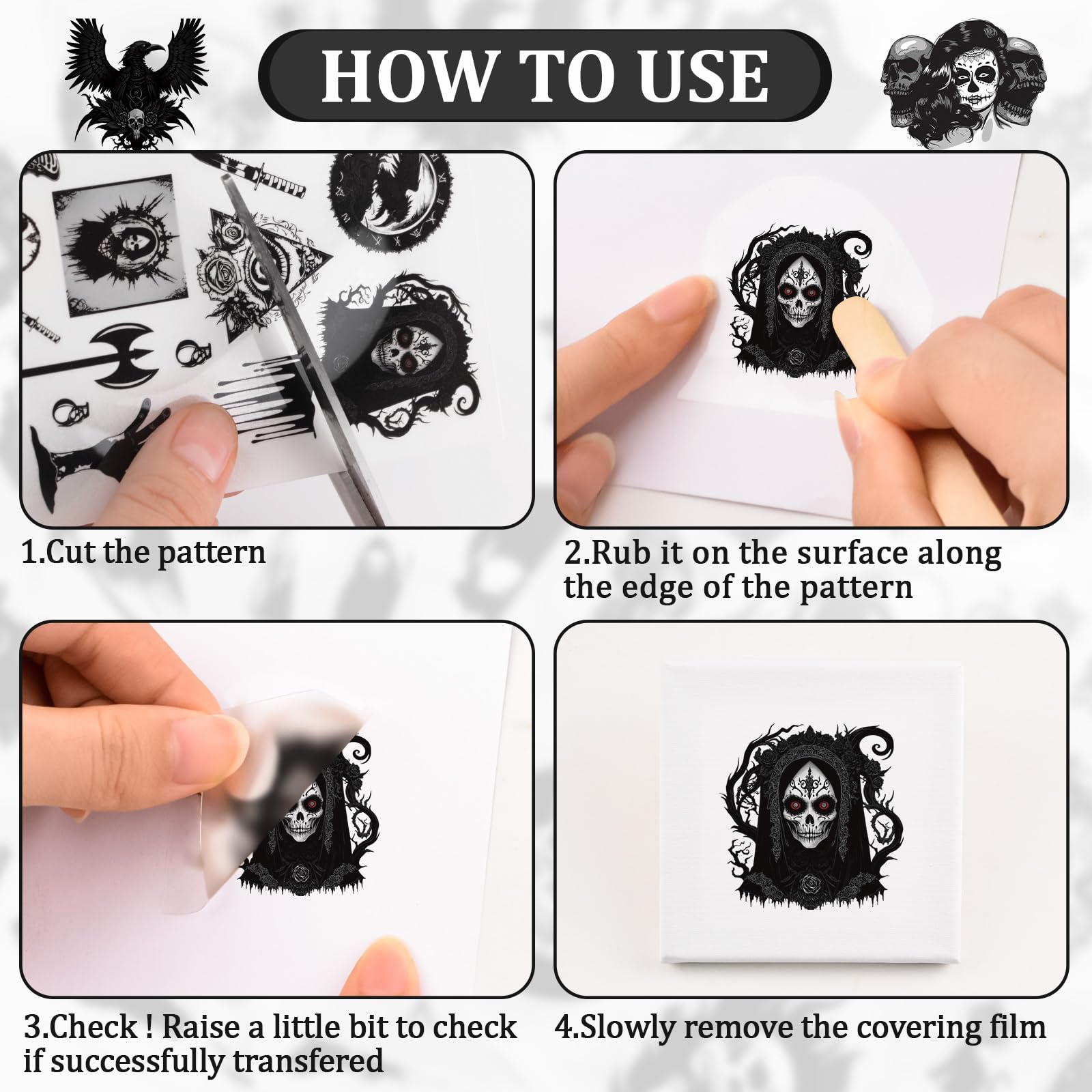 WANDIC Rub On Transfer Stickers - Image 3