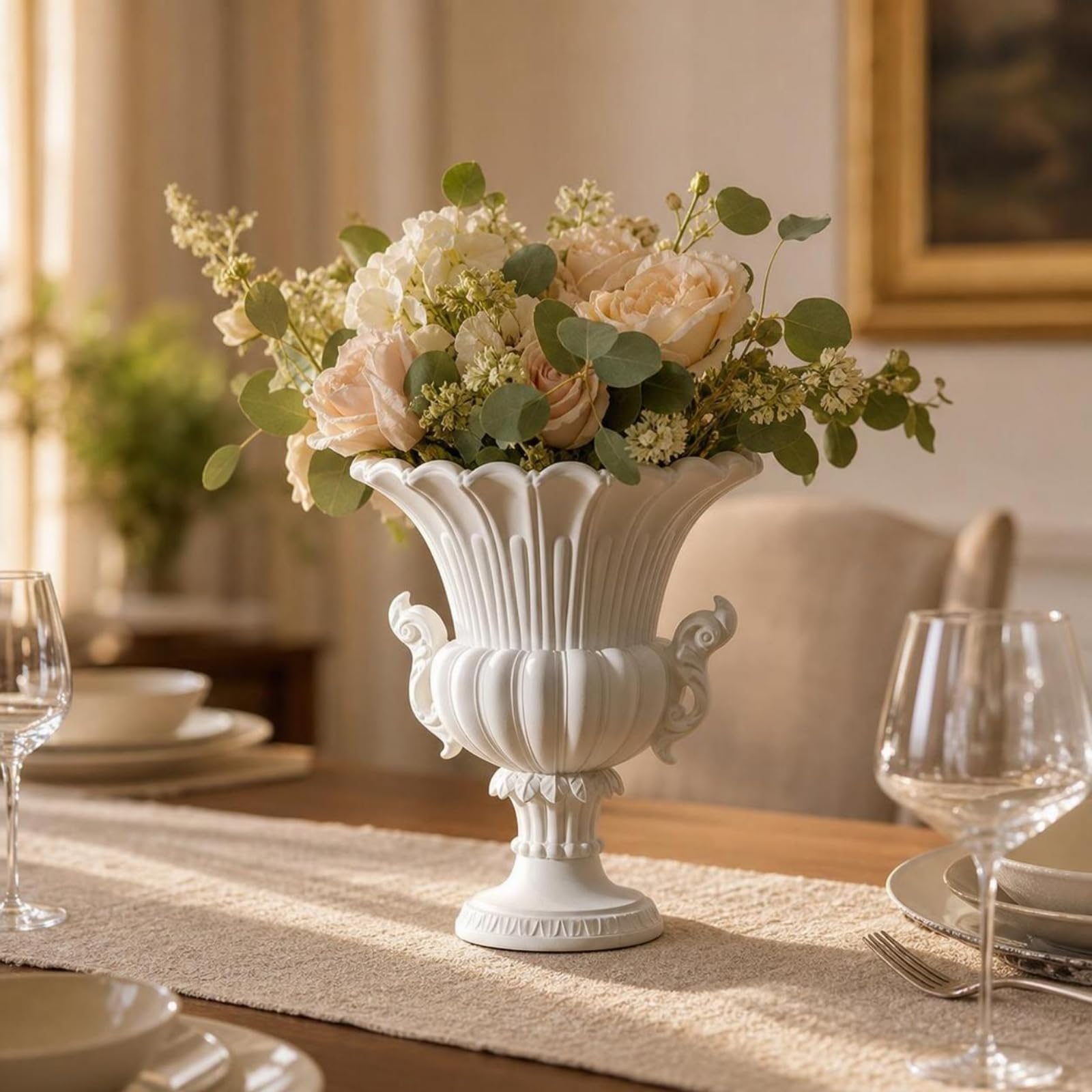 Vaso Decorativo Anfora Impermeabile | Stile , Antico, Vaso anfora, per Matrimonio, Soggiorno, Centrotavola, Fioristi