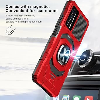 TJS for Cricket Outlast Phone Case, AT&T Jetmore Phone Case (Red)