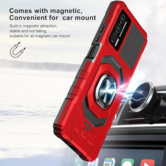 TJS for Cricket Outlast Phone Case, AT&T Jetmore Phone Case (Red)