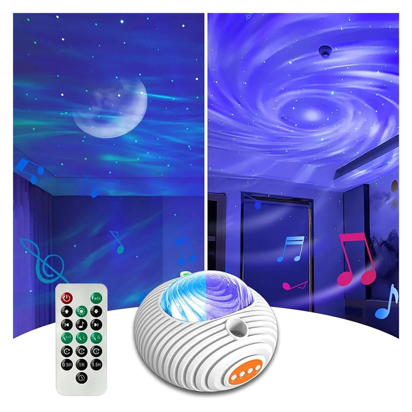 14 Kolorów LED Galaxy Projektor Bluetooth Muzyka Głośnik Aurora Lampa Projekcyjna Pilot Sypialnia Lampka Nocna Do Snu Dziecka StwóRz Atmosferę