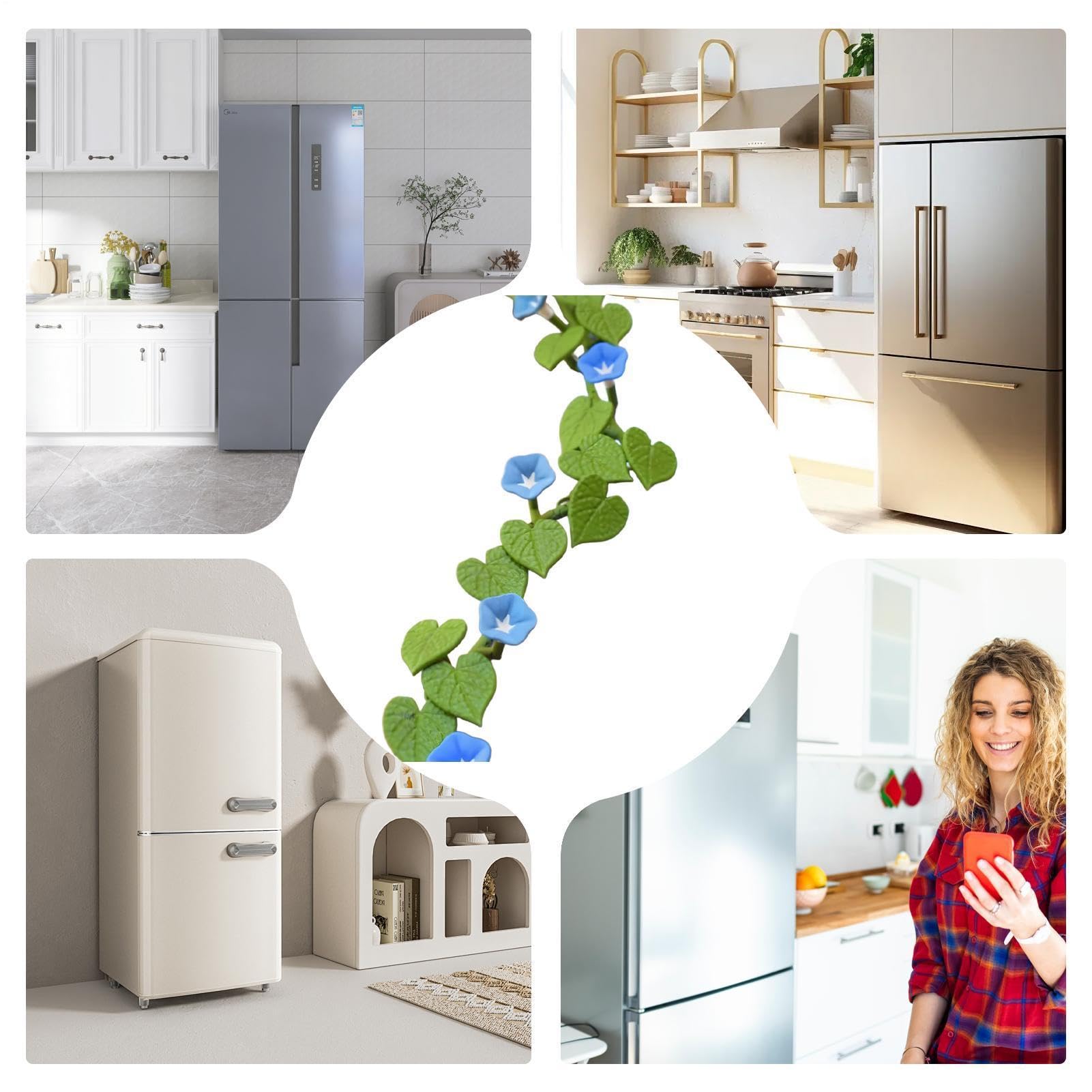 Blumenmagnete Kühlschrank-Deko Sticker Fotos Notizen | 3D-gedruckte künstliche Prunkwinde-Magnete Whiteboard, Kühlschrank, Spind, Schränke, Klassenzimmer, Zuhause, Küche, ,