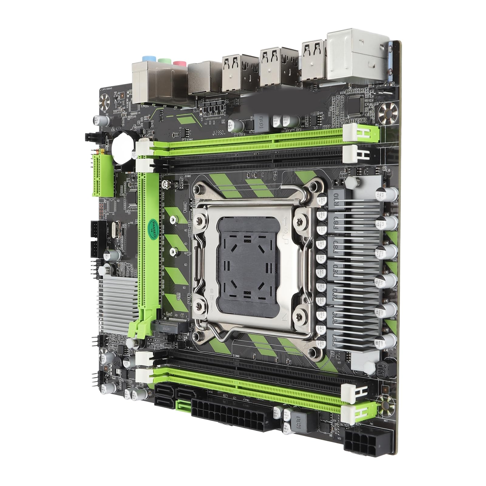 Bewinner Scheda Madre Desktop LGA 2011 DDR3, Scheda Madre X79 ATX da 128 GB, 6xUSB2.0 2xSATA2.0 1xSATA3.0, PCIEx16, PCIE M.2, Scheda Madre Computer LGA 2011 X79