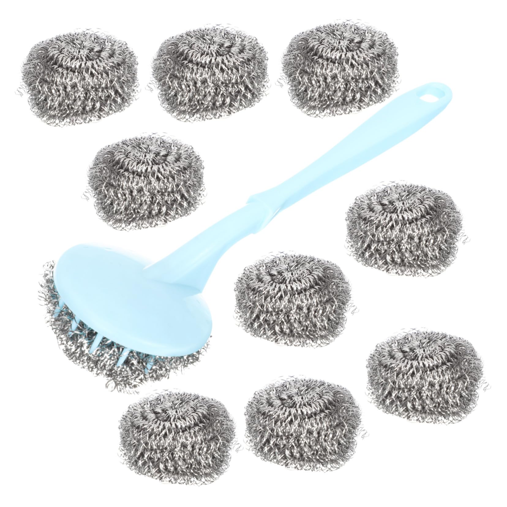 Unomor Pot Scrubbers Metal Dish Clean Brush Grill Stone Cleaning Block Home Pot Washing Tool Dish Scrub Brush Random Color