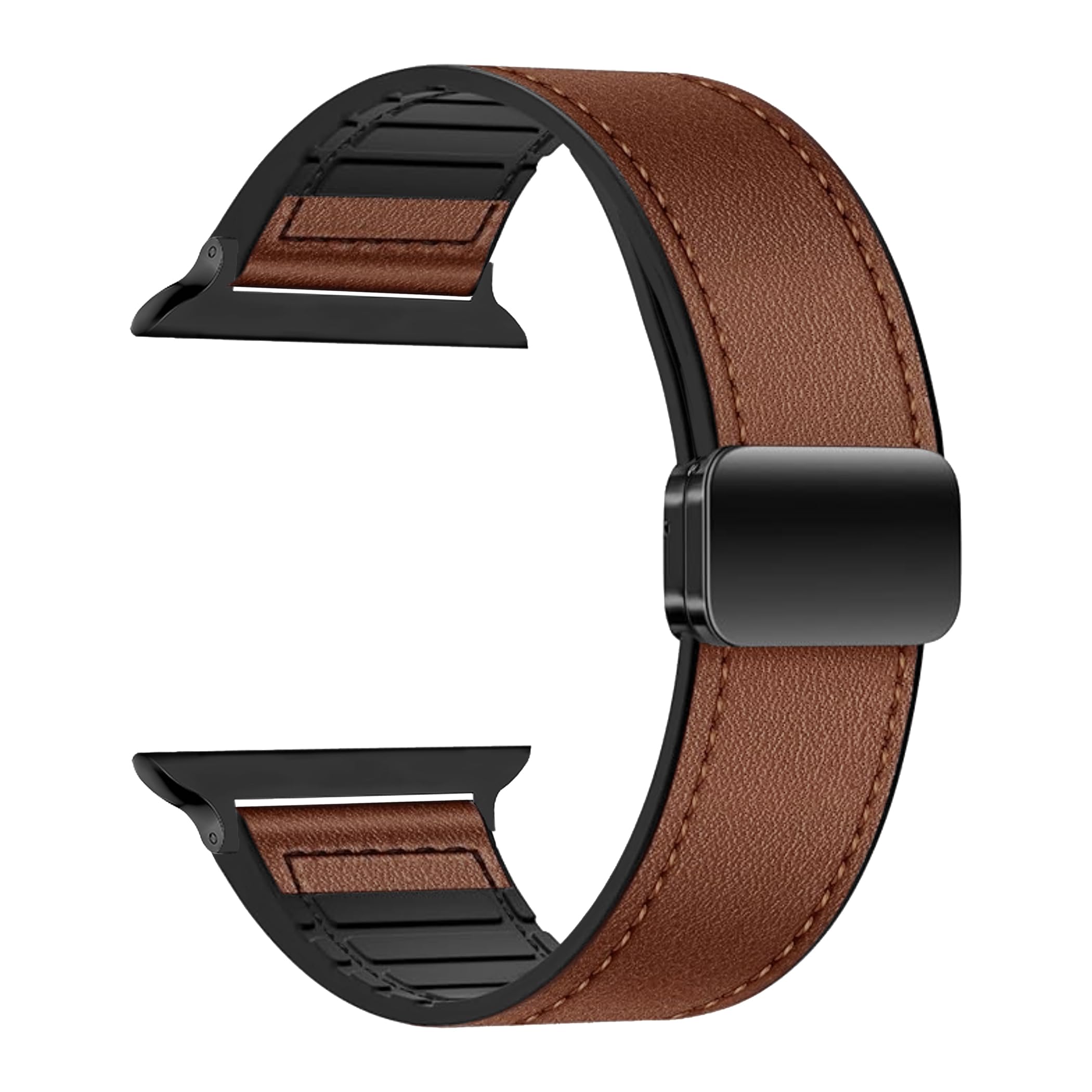 ACM Watch Strap Slide 42mm 44mm 45mm 46mm 49mm Leather Magnetic Silicone compatible with Fire-Boltt Axiom Bsw259 Smartwatch Belt Luxury Band-image-35