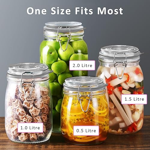 Miniatura 3 de 12 Piezas Juntas de Repuesto de Silicona para Frascos, Anillos de Sellado de Goma Herméticos para Frascos de Vidrio con Tapa de Clip, Anillos de