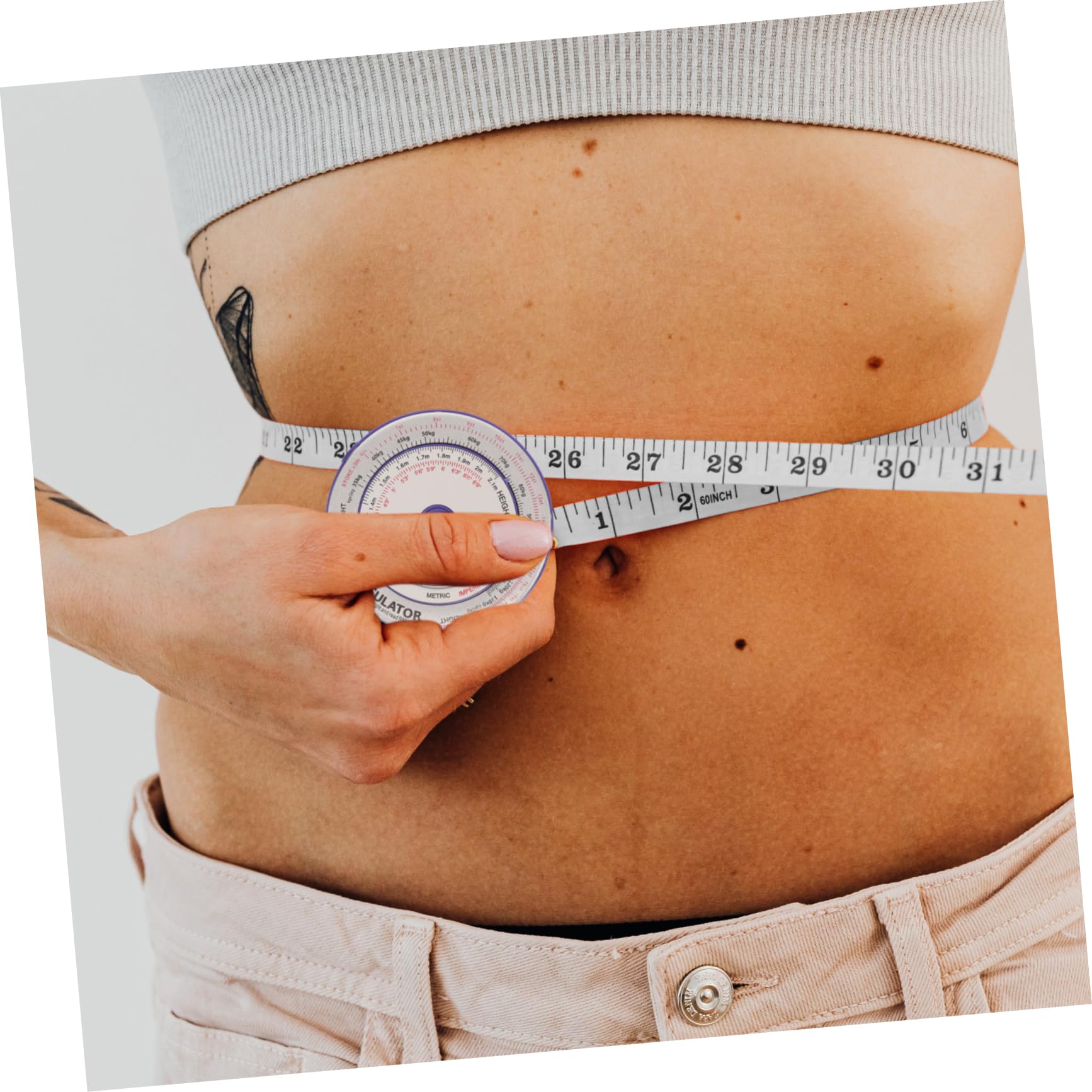 Lurrose 5 Pezzi Metro a nastro in alluminio metro a nastro misurazione del corpo busto in vita che misura il nastro metro a nastro per la misurazione del corpo metro a nastro tascabile